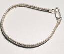 Silberschmuck 925er Silber Modernes Designer ITALY Sterling Silber Armband getragen und stark gebraucht