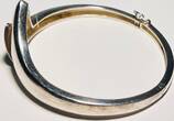Silberschmuck 925er Silber Silber Armreif, Silberarmband getragen und leicht gebraucht