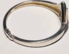 Silberschmuck 925er Silber Silber Armreif, Silberarmband getragen und leicht gebraucht