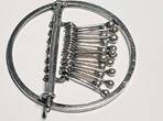 Silberschmuck 925er Silber Kaija Aarikka FINNLAND Sterling Silber Brosche getragen und befindet sich in einem guten Zustand