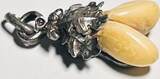Silberschmuck 800er Silber Anhänger aus 800er Silber Grandeln Grandelschmuck getragen und befindet sich in einem guten Zustand