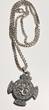 Silberschmuck 925er Silber Vintage Silber Hanussen Amulett, Drachen Anhänger, Silber Halskette getragen und leicht gebraucht