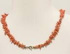Collier Kette Astkoralle Halskette, Korallenschmuck guter Zustand