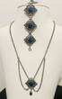 Silberschmuck 925er Silber Trachtenschmuck Set, Halskette und Armband set getragen und befindet sich in einem guten Zustand