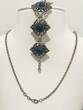 Silberschmuck 925er Silber Trachtenschmuck Set, Halskette und Armband set getragen und befindet sich in einem guten Zustand