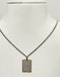 Silberschmuck 835er Silber Lange Silberhalskette mit Löwenmotiv getragen und befindet sich in einem guten Zustand