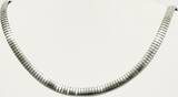Silberschmuck 925er Silber Sterling Silber Halskette, Italienisch Sterling Silber Omega Halskette getragen und befindet sich in einem guten Zustand