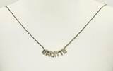 Silberschmuck 925er Silber Silberhalskette mit beweglichen Buchstaben BRIGITTE getragen und befindet sich in einem guten Zustand