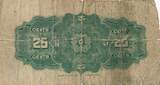 Kanada 25 Cents 1900 Banknote IV, stark gebraucht.