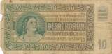 Slowakei Slovakei 10 Korun 1939 Banknote V, stark gebraucht, Risse. Belegstück