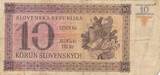 Slowakei Slovakei 10 Korun 1939 1943 Banknote III-