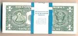 USA - Vereinigte Staaten v. Amerika $ 100 Dollars : 100x 1 Dollar 2021 Banknote, org. Banderole 100 folgende Serien Nummer unc