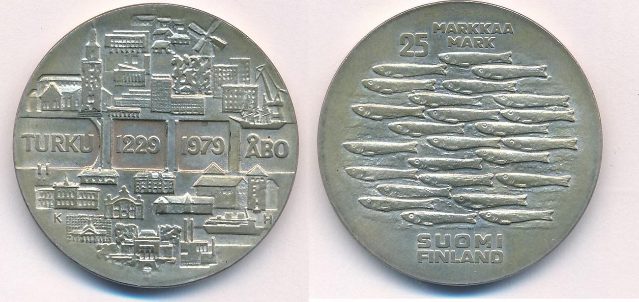 FINLANDE 25 Markkaa 750 eme anniversaire de Turku 1979 fwo_649828 Monde