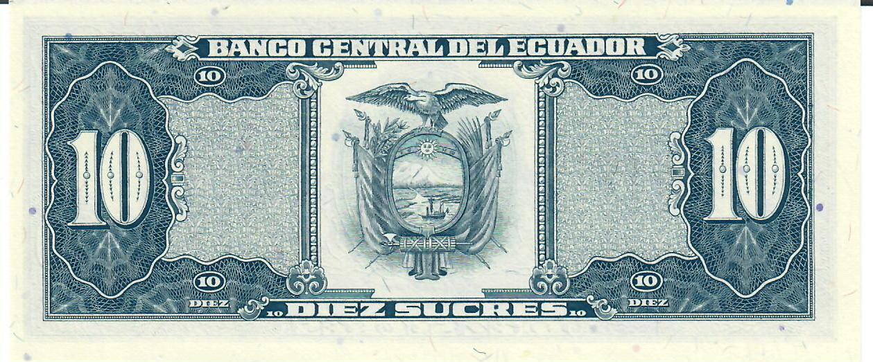 Ecuador Sucres Banknote Geldschein Unc Ma Shops