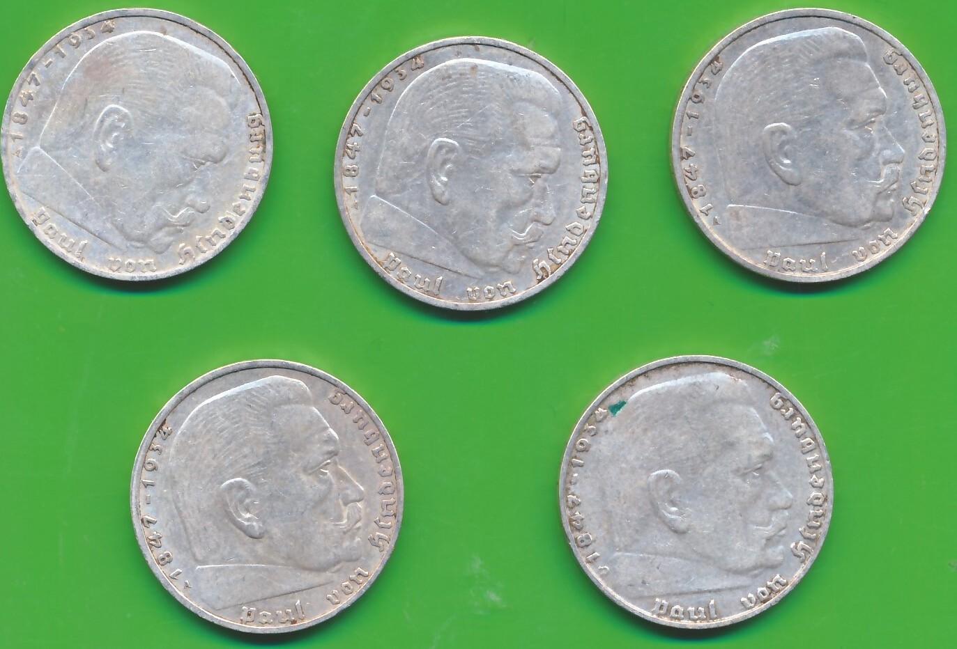 2 Mark Deutsches Reich 1937 Paul Von Hindenburg www.ma-shops.de