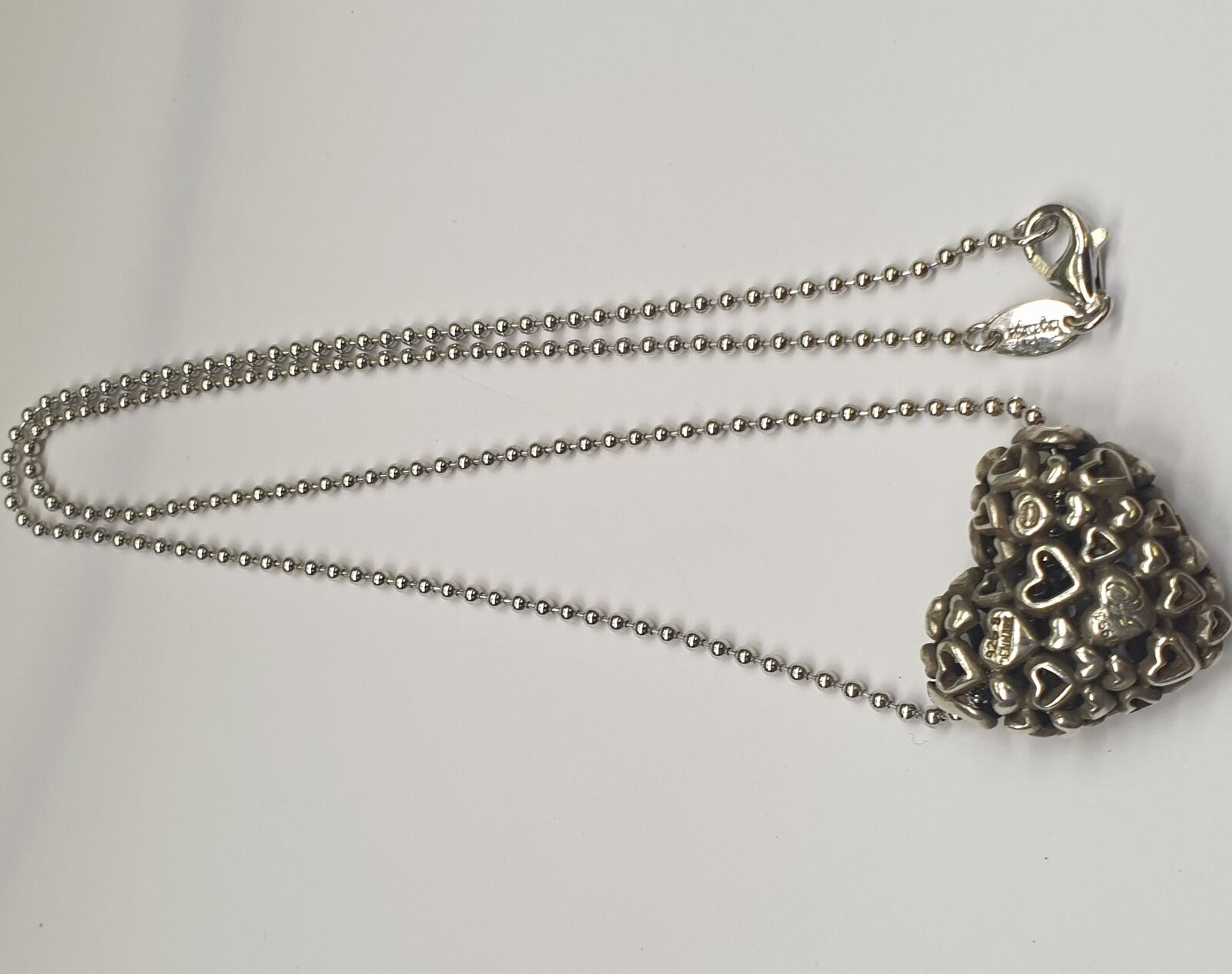 Italy Designerschmuck Kette 1998 Engelsrufer Herz Kette mit Anhänger,  Silberkette 925er Silber Herzanhänger getragen, mit Gebrauchsspuren |  MA-Shops