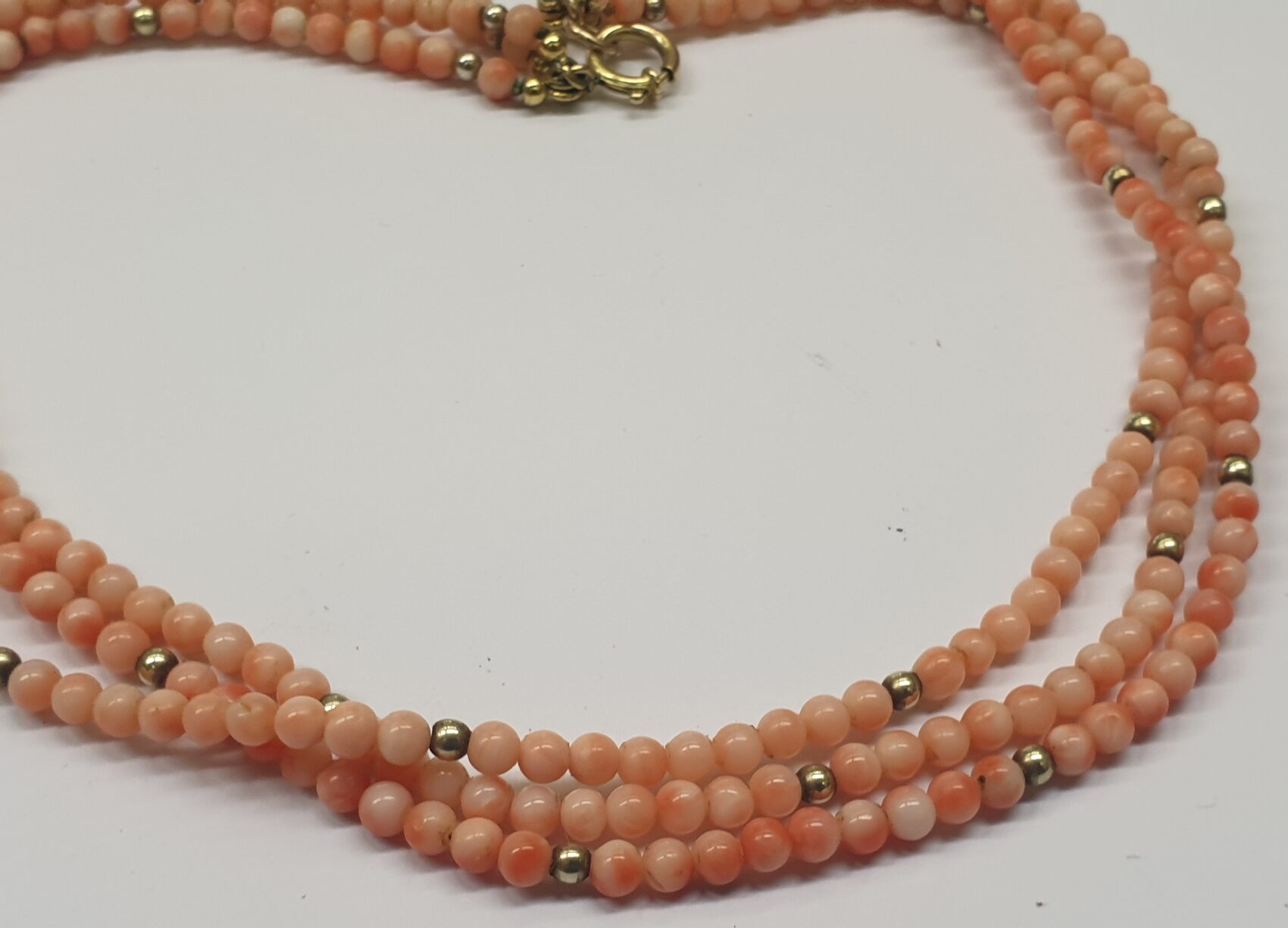 Korallenschmuck Dreireihige Engelshautkoralle Koralle Korallenkette ...