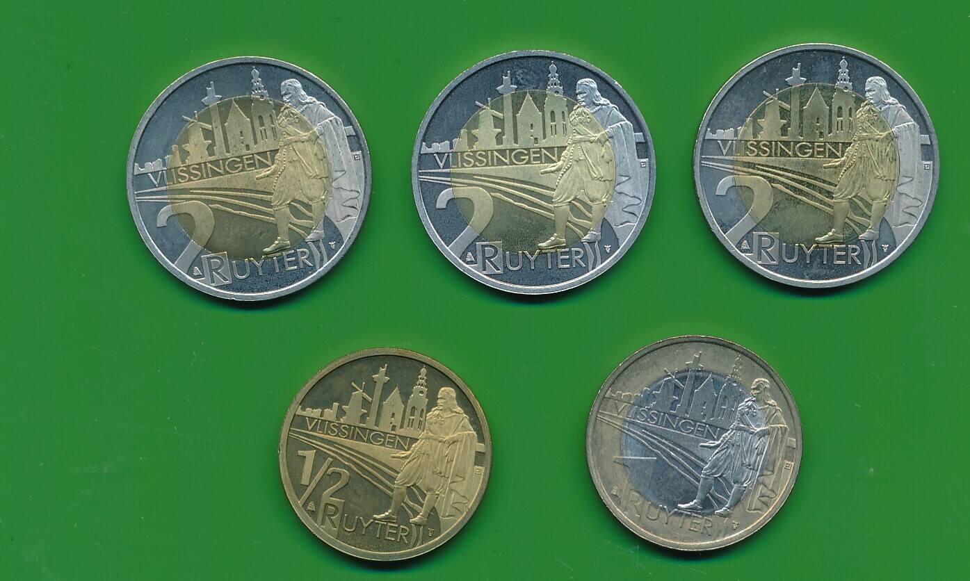 niederlande-moderne-medaillen-5-st-ck-2007-ruyter-vlissingen-7-5-euro