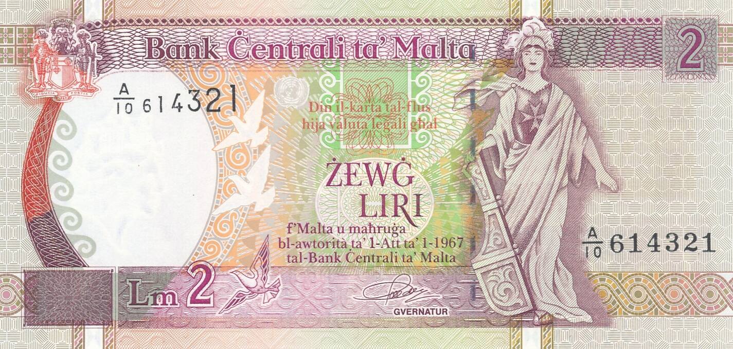 Zewg Raggi Malta 2 Liri 1967 (1989) Zewg Liri unc | MA-Shops