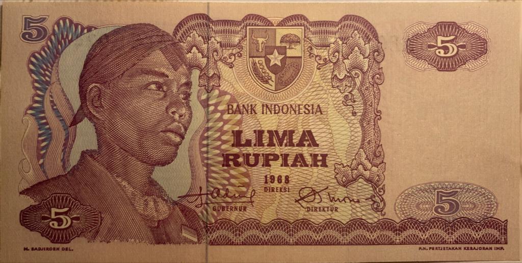 Indonesien 5 Rupiah 1968 I- | MA-Shops