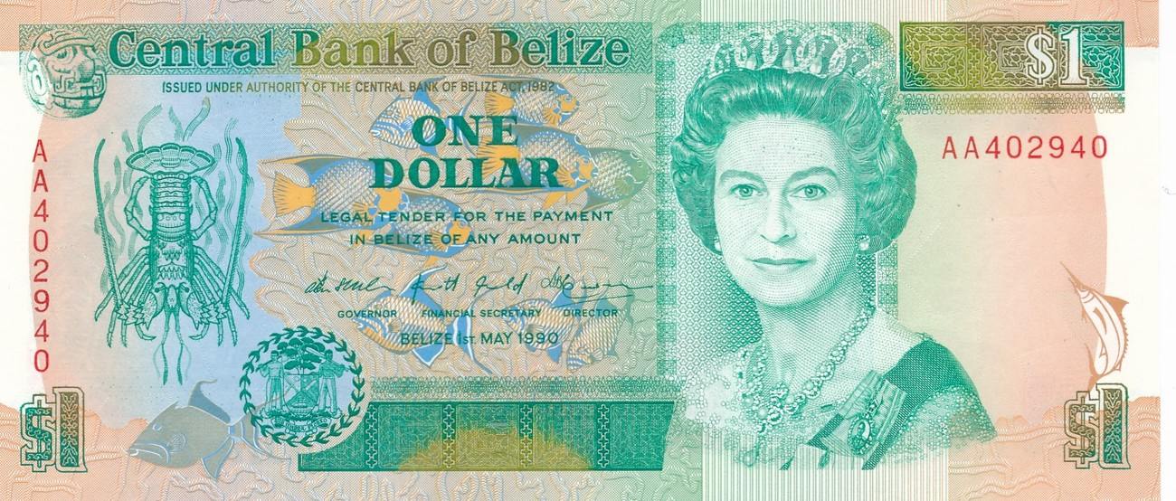 Belize 1 Dollar 1990 Bankfrisch MA Shops belize-1-dollar-1990-bankfrisch-ma-shops