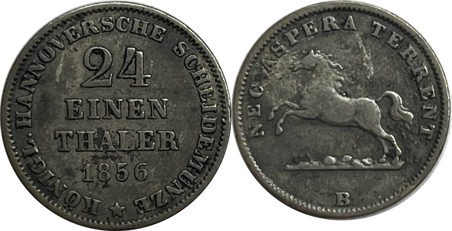 Altdeutschland/ Hannover 1/24 Thaler 1856 B Georg V. Ss | MA-Shops