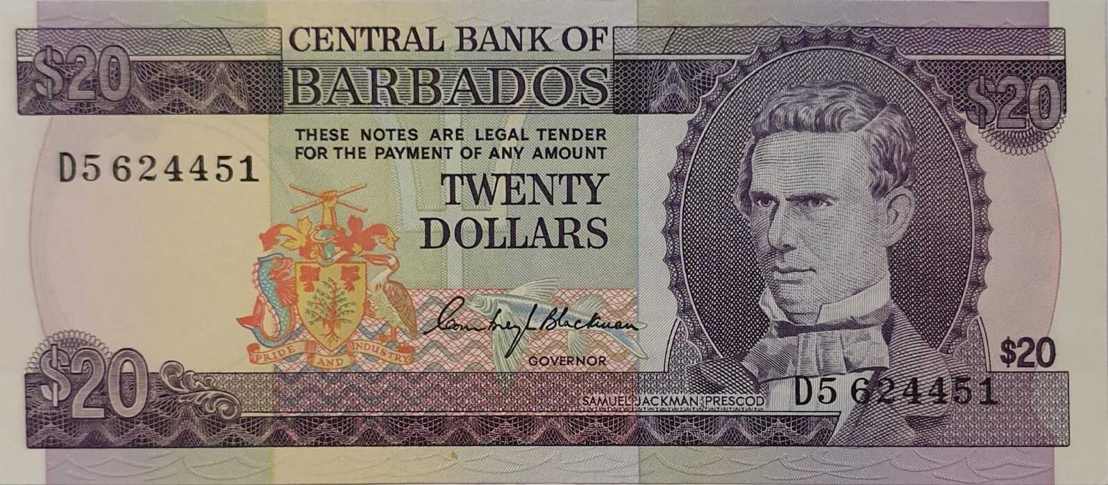 Barbados 20 Dollars 1973 Banknote I MA Shops   69694 Whatsapp Image 2023 11 17 At 2 4221126715 