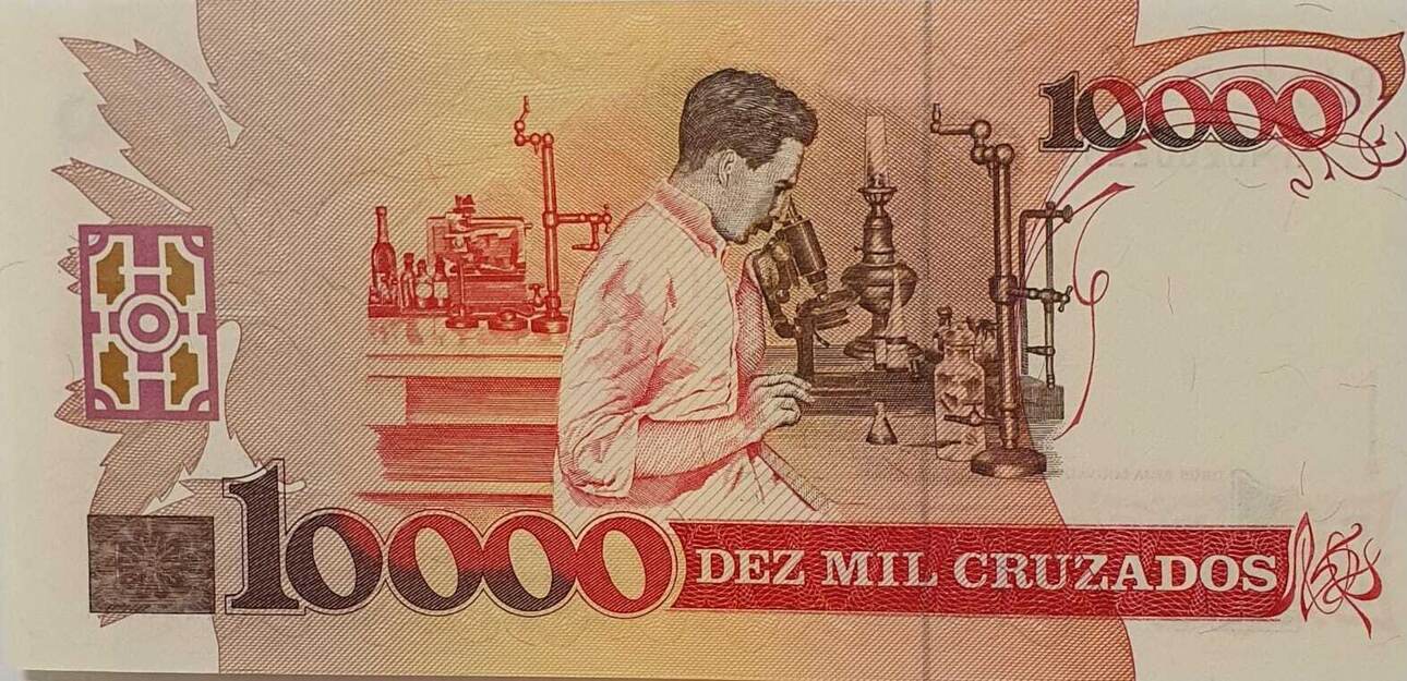 Brasilien 10 Cruzados Novos 1989 Banknote I MA Shops brasilien-10-cruzados-novos-1989-banknote-i-ma-shops