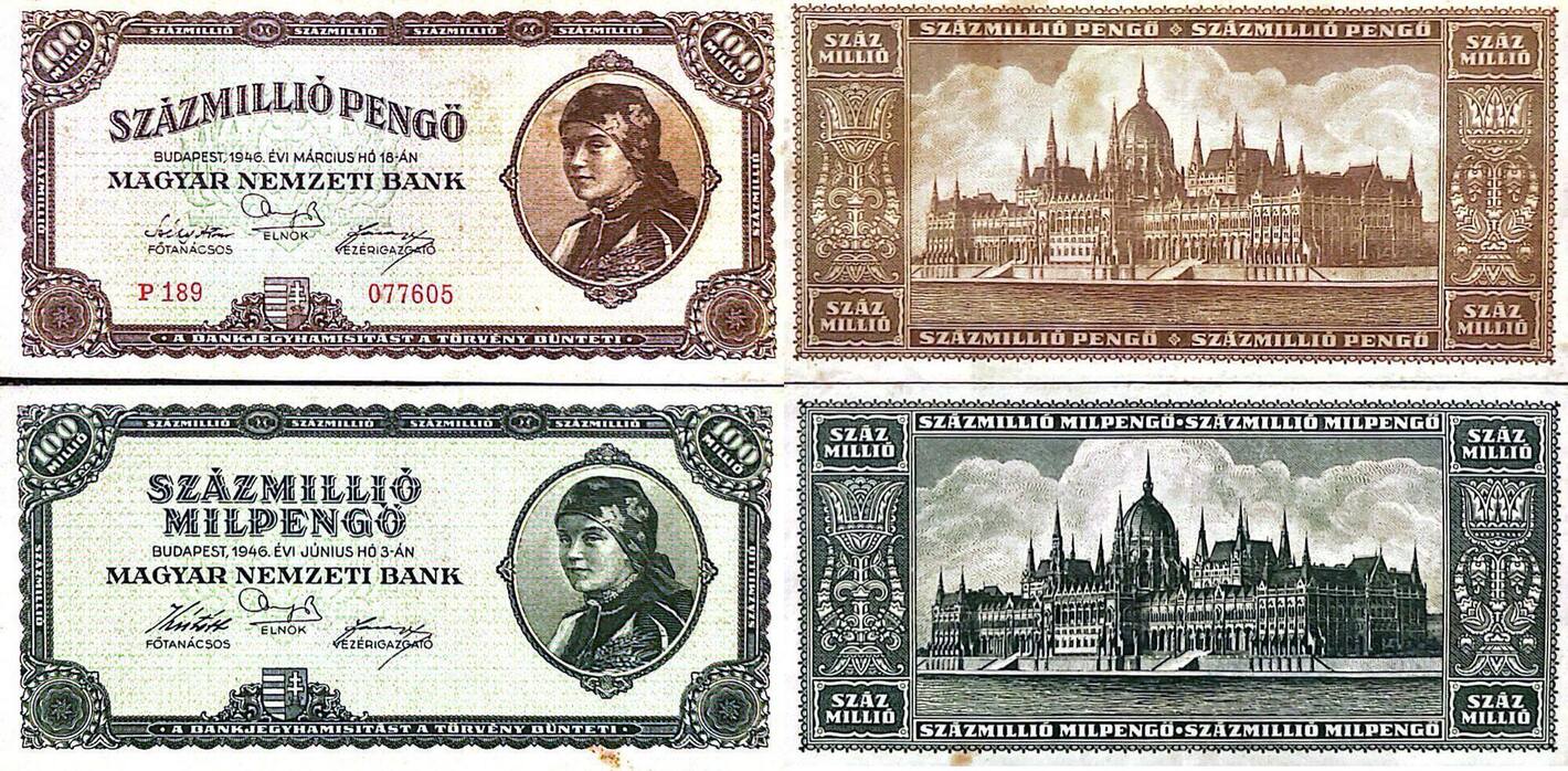 Ungarn Banknote 500 Pengö 1945, Pick-Nr: 117a - Gebrauchte Sammlerbanknote (Erhaltung III)
