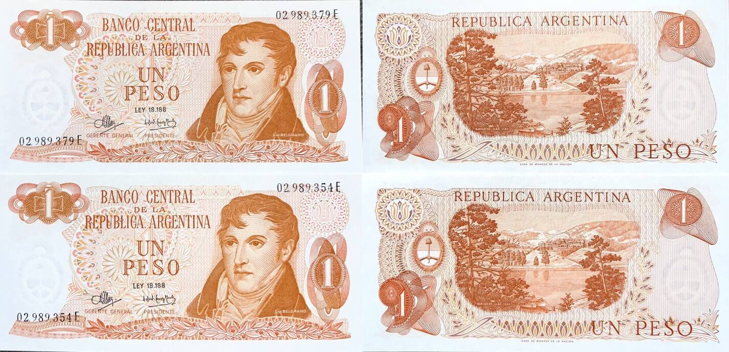 Argentinien 1 Peso (1970) Banknote I | MA-Shops