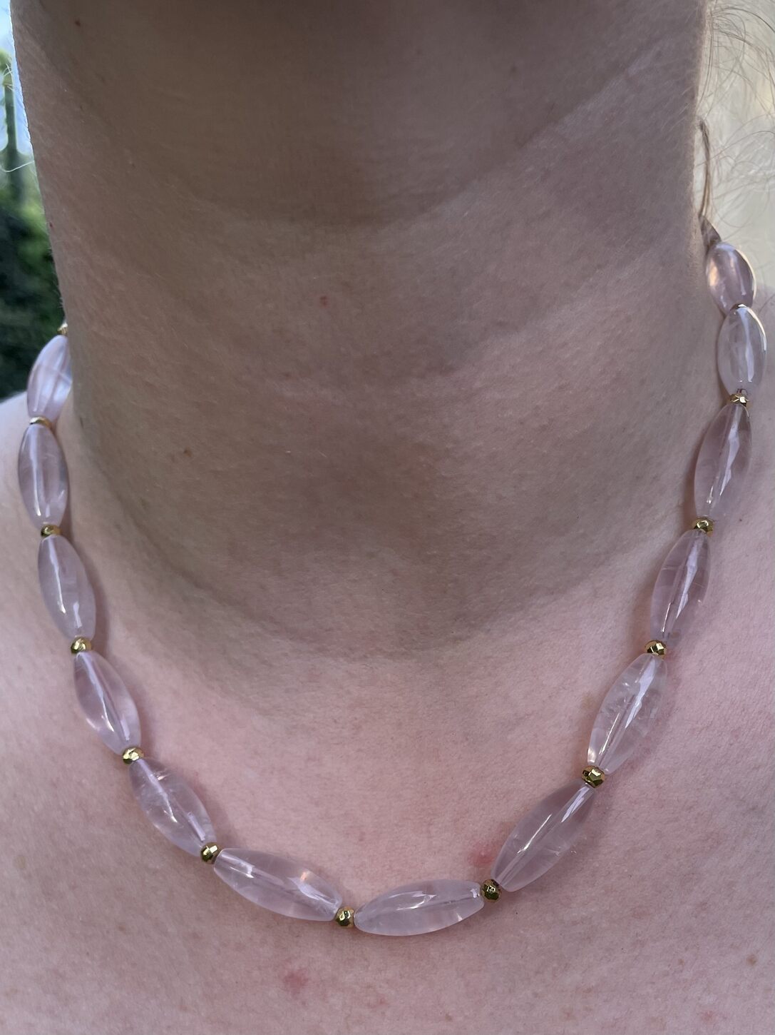 Collier De Perles 5 Mm En Or 9 Carats - 37 Cm - Fermeture 7 Mm - Occasion
