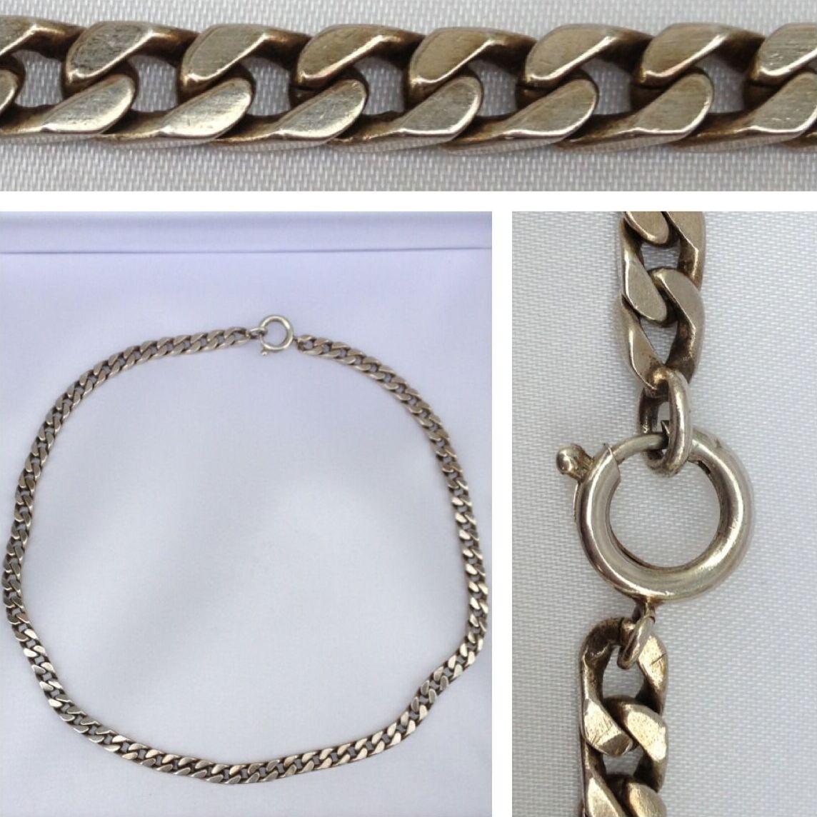 Panzerkette Silber 925 12 Mm S-Panzerkette Armband Aus 925er Sterlingsilber – Massiv, 2,2 Mm Breit, In 19 & 21 Cm Länge Königskette Armband Silber 925 - Foto 2