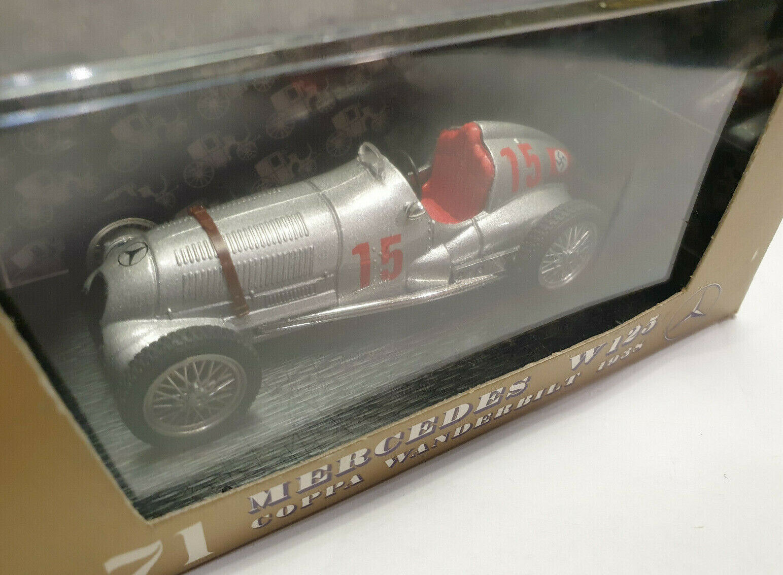 Miniature Brumm 1/43 Mercedes W125 – Coppa Wanderbilt 1938, Diecast, état D'occasion