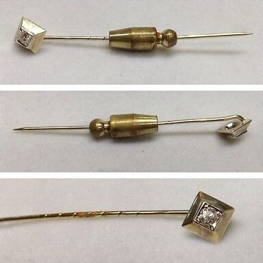 5595 Vintage Anstecknadel mit Swarovski Kristallen 50mm main image 0