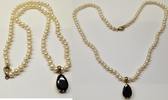 8K 333 er Gold Verschluss Perlencollier Perlenkette Perle Perlencollier Granat -