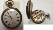 Antike Uhr Taschenuhr 800er Silber Silberuhr Cylinder 10 Rubis Handaufzug -