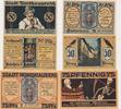 Nordhausen Gutscheine der Stadt 2 x 50 Pf. u 1 x 75 Pfennig -