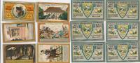 Rossbach Notgeld Kreis Querfurt um 1920 6 x 50 Pfennig -