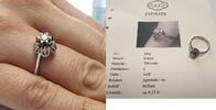 18K Goldring 750 er Gold 0,15 Ct Damenring Brillantring Brillant Ring -