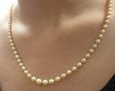 14K 585er Gold Verschluss Akoya Perlencollier Perlenkette Perle Kette -