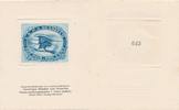 Original-Radierung Ludwig Heßheimer, USA Postzustellungsmarke 1 Cent ( Adler ) -