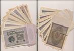 Deutschland 100 Tausend Mark Bündel von 25 Reichsbanknoten in gebrauchter Qualität -