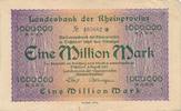 Düsseldorf 1 Million Mark Notgeldschein Notgeld der Stadt -