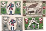 Hamm 10 25 50 Pfennig 4x Notgeldscheine Westfalen Hamm -