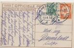 Officielle Postkarte der Flugpost am Rhein 1912 mit Familie Großherzogin -