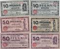 Deutschland 10 50 Pfennig Notgeld Gutschein Köln Cöln 6 Stück -