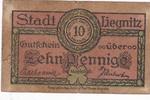 Liegnitz 10 Pfennig Ein Notgeldschein aus Liegnitz -