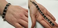 Esprit 925 er Silber Silberamreif Armreif Armschmuck Designer Schmuck Onyx -