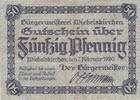 Wiebelskirchen 5 Pfennig Notgeld Saargebiet -