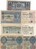 Deutschland Lot Reichsbanknoten 5 - 1 Milliarde Mark 7 verschiedene 1908 - 1923 -